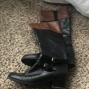 Two tone boots